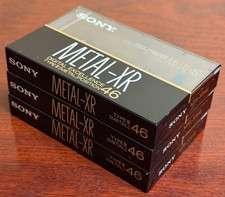 [Nuevo] SONY METAL-XR 46 TIPO IV POSICIÓN METÁLICA Lote de 3 Cinta Cassette 261022