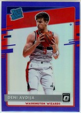 2020-21 Panini Donruss Optic Base Rated Rookies - Purple Deni Avdija