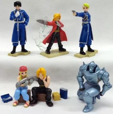 Fullmetal Alchemist HG Mini Figura Set 6 Personajes Bandai Coleccionable