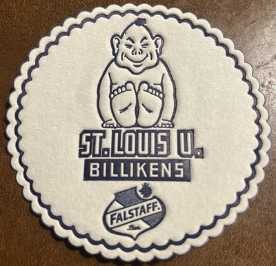 St. Louis University Billikens / Falstaff Beer paper coasters / 1970 / lot of 40