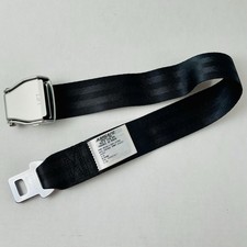 Amsafe 35fb9 Type A Adjustable Airline Lap Belt Seatbelt Extender 24 Black Used Amsafe 35fb9 Type A Adjustable Airline Lap Belt Seatbelt Extender 24 Black Used