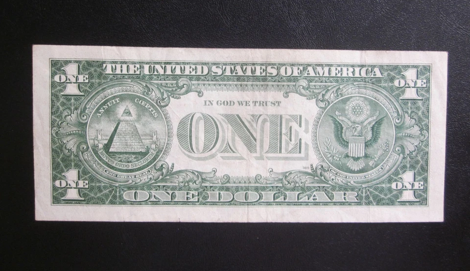 1957 A $1 SILVER CERTIFICATE ONE DOLLAR BANKNOTE OLD US VF/F+ NOTE H 41136526 A - Image 2 of 2