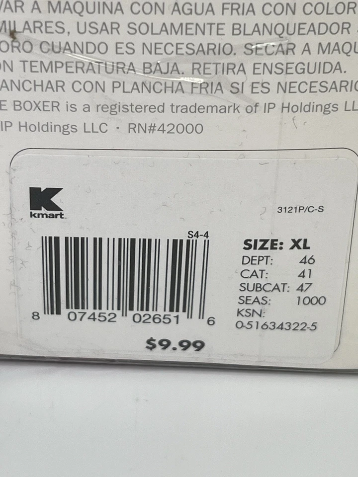 Vintage Kmart Joe Boxer Men’s Thong Underwear 3 Pack 100% Cotton Size XL - Image 4 of 4