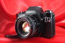 [Exc+5] Konica Acom-1 35mm Film SLR Camera Hexanon AR 50mm f/1.7 Lens from Japan
