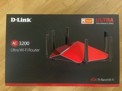 D-Link AC3200 DIR-890L Tri Band Gigabit WiFi Router (Red Excellent Condition)
