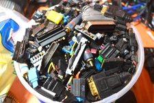 Mixed Connectors Cable Ends Scrap Gold & Precious Metal Recovery sold per pound