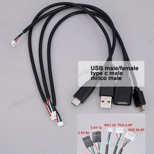 0.3 mx1.25/PH2.0/XH2.54 4pin USB type c mirco Male Female Terminal Data Cable
