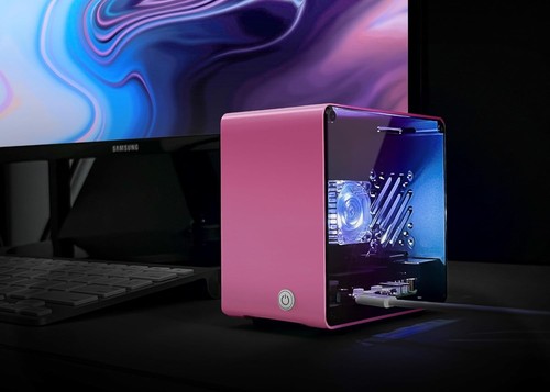 ElectroCookie Raspberry Pi 5 Case, Aluminum Mini Tower Case with 5.Pink - Picture 8 of 8