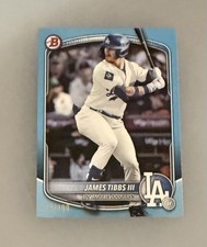 2025 Bowman Draft #BD-74 James Tibbs III Base Skyblue 375/499 BRX