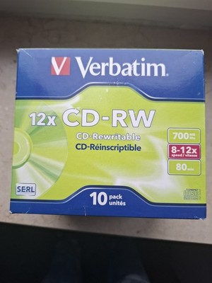 Verbatim CD-RW Rohling 700MB 9 Stück im 10 Pack NEU & OVP Jewelcase