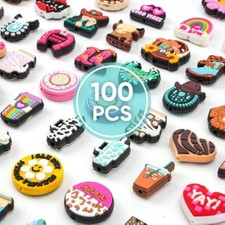 100Pcs Silicone Focal Beads Bulk, Random Pattern Focal Beads for Pens