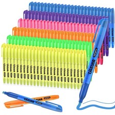 Highlighters - 150 Pack Assorted Colors 6 Colors Chisel Tip Quick Dry Suitabl...