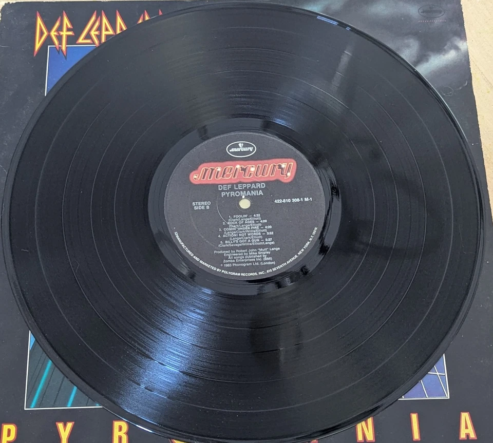 Def Leppard ‎– Pyromania - Mercury Records - 1983 - Vinyl LP - Image 3 of 4
