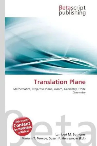 Lambert M. Surhone (U. A.) | Translation Plane | Taschenbuch | Englisch (2026)-image