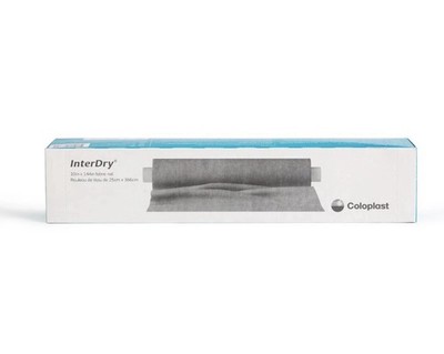 Coloplast InterDry Ag Textile with Antimicrobial Silver 10''x144'' fabrict roll
