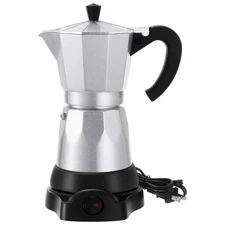 Coffee Pot 6 Cup Electric Espresso Coffee Maker Italian Moka Maker 300ml Port...