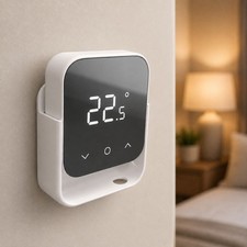 Hive Thermostat Wall Cradle – No Drill Adhesive Mount – Optional Screw Fix
