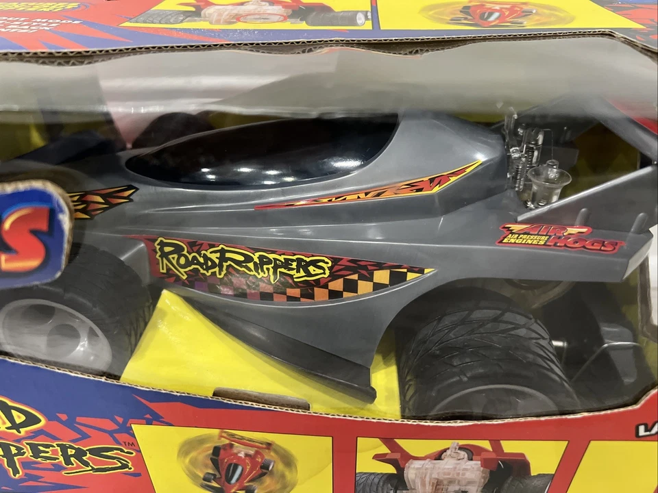 Motor de presión de aire Air Hogs Gray Road Ripper 1999 de colección nuevo en paquete muy buen estado Foto 2 de 4