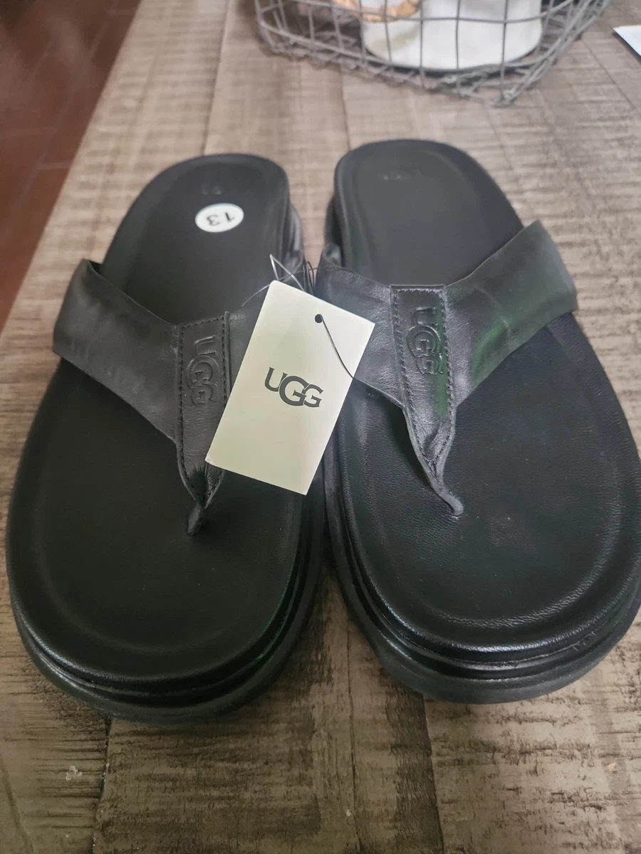 UGG Men's Leather Upper Flip Flop Sandals for sale | eBay
