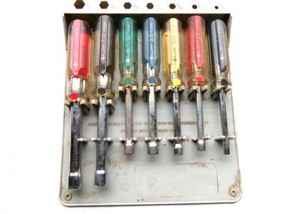 ALLEN NUT DRIVER SET - 3/16'' TO 1/2'' - + A SEARS CRAFTSMAN METRIC NUT DRIVER SET