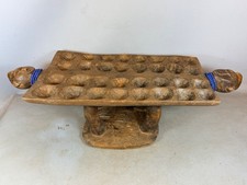 260329.RO - Antico gioco da tavolo Mancala africano in legno intagliato a mano - Nigeria.