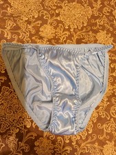 Vintage Satin String Bikini Panties Size M/6