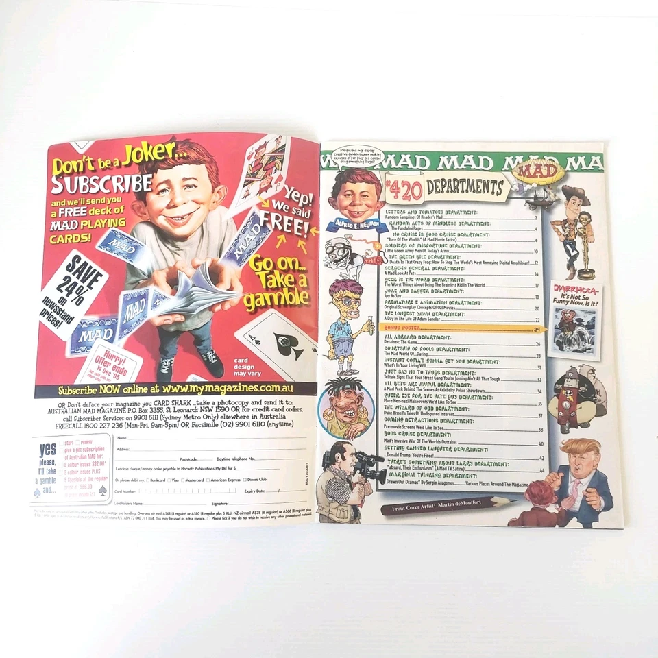 MAD MAGAZINE Australian Edition No.420 2005 Crazy Frog cover War of the Worlds - Image 3 of 4