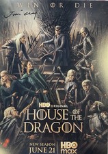 House Of The Dragon X3 Cast Signed Photo Harry Collett +2 Autograph ACOA
