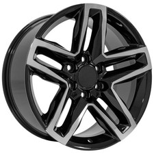 OE Wheels CV34B 18x8.5 6x5.5" +26mm Black/Machined Wheel Rim 18" Inch