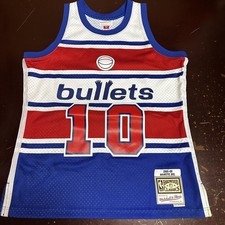 Mitchell & Ness Swingman Jersey Washington Bullets Manute Bol Mens LARGE HWC