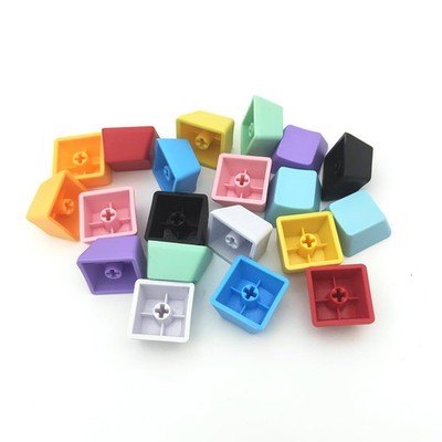 OEM Profile Blank Keycaps PBT Rainbow Mixed Colors 1U R4 Keycap for MX switch...