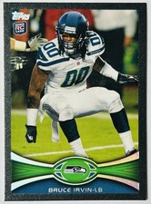 2012 Bruce Irvin /57 BLACK PARALLEL ROOKIE RC Topps Football #44 Seahawks