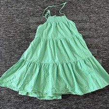 American Eagle Mint Green Halter Tiered Maxi Dress Womens M