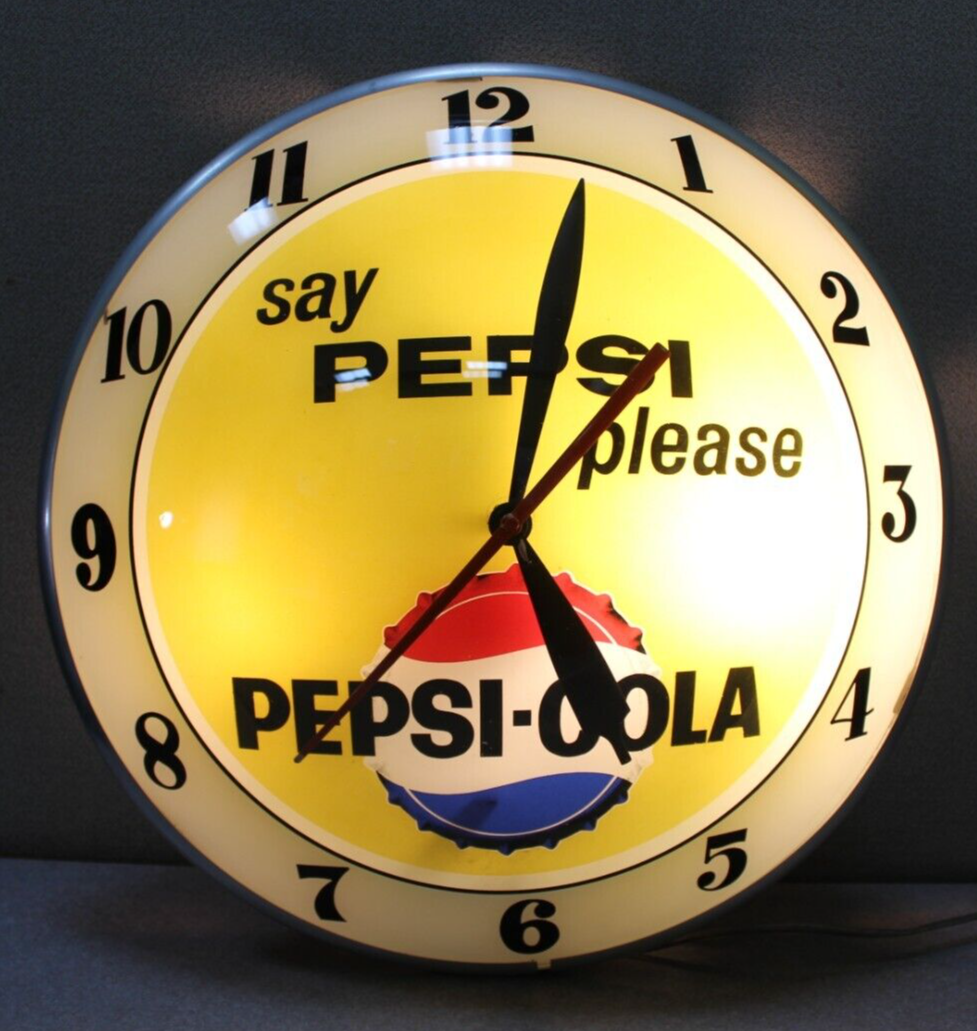 Vintage Late 50s Early 1960s Say Pepsi, Please!” Double
