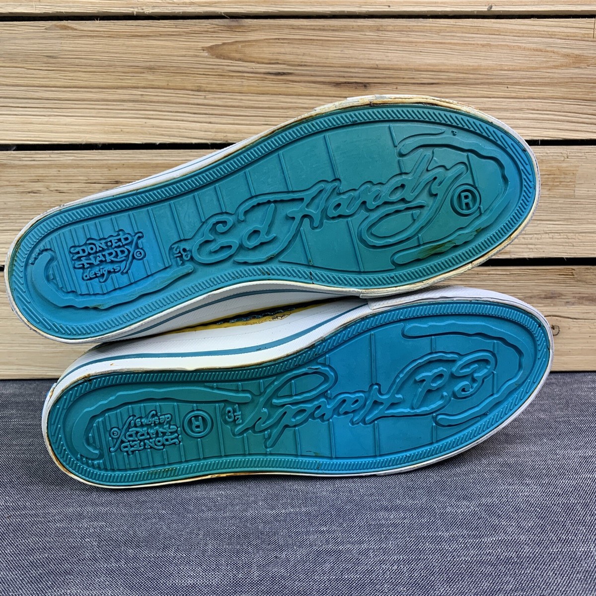 Ed Hardy Graphic Slip On Sneaker Women's US 4 Low Top Shoe