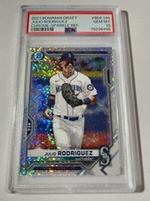 JULIO RODRIGUEZ - 2021 BOWMAN DRAFT CHROME - SPARKLE REFRACTOR - BDC145 - PSA 10
