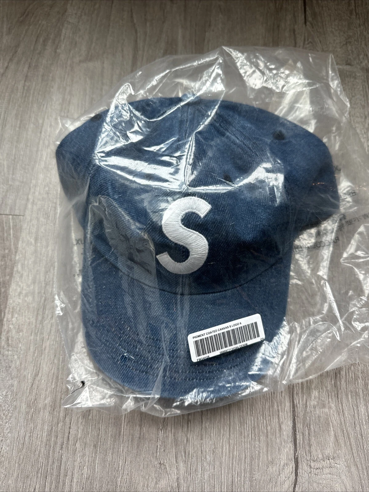 Toile pigmentée suprême logo S 6 panneaux denim FW24H28