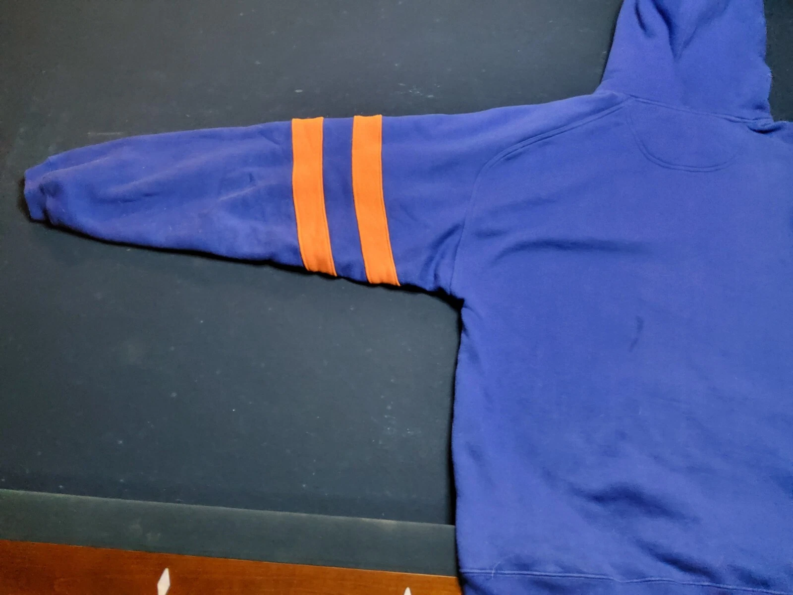 VETEMENTS FLORIDA GATORS FELPA CON CAPPUCCIO NCC ORO ABBIGLIAMENTO TAGLIA LARGE BLU 80% COTONE 20% POLIESTERE