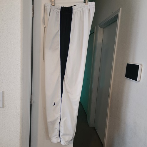 Jordan weiß blau schwarz Jogginghose Herren XXL Dri Fit Reißverschluss Bein Gummibund Nike