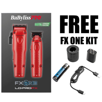 BaByliss FXONE LoPro FX Matte Red Clipper & Trimmer | FX129MRPK