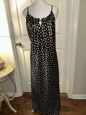OSCAR DE LA RENTA Pink Label Satin Nightgown Small Long Full Length