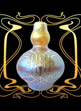 Joh. Loetz Witwe Candia Papillon PN I-7590 Silbermontierung Jugendstil Glasvase