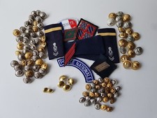 lot de 103 boutons militaires gendarmerie nationale diamètre 1,5cm à 2,5cm
