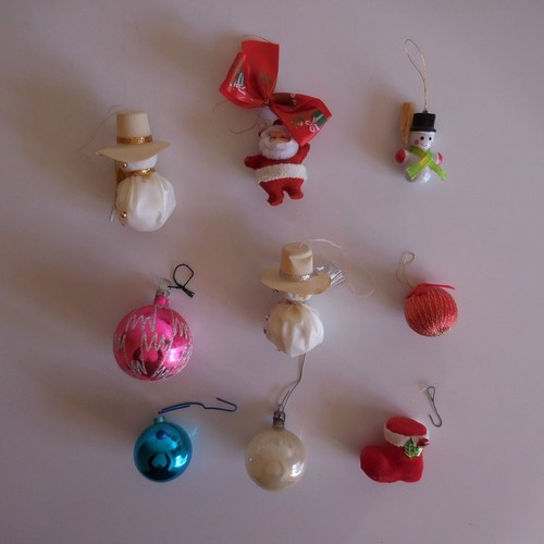 Lot 9 boules décorations guirlandes sapin Noël vintage art déco design XX France - Imagen 7 de 120