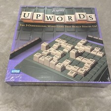 Upwords Stack Up Board Game Parker Brothers 3-D Scrabble 2002