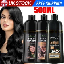 500ml Hair Dye Shampoo Natural Herbal Permanent Instant Dye Hair Color Shampoo
