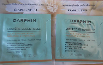 10 X Darphin Lumiere Essentielle Instant Purifying & Illuminating Mask DUO Trial