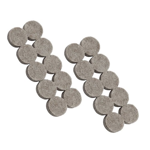 40 Tampons Feutre Adhésifs 18mm - Protection Meubles Anti-rayures, Marque Uxcell