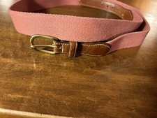Rare O’Connell’s Nantucket Red Surcingle Belt Made In USA Sz 44