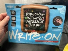 ANAGRAM PERSONAL MESSAGE BOARD WRITE ON  XL BALLOON + MARKER Square Shape New!